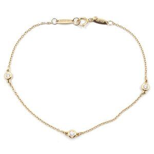 Tiffany & Co 18K Pink Gold Diamond By The Yard Bracelet 3 Pieces 3 PD